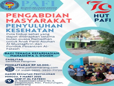 PENYULUHAN KESEHATAN : POLA HIDUP SEHAT YANG DAPAT DITERAPKAN SELAMA BULAN PUASA RAMADHAN UNTUK ANAK PANTI ASUHAN AL MUSTAGFIRIN DAN PONDOK PESANTREB AL FATEEH
