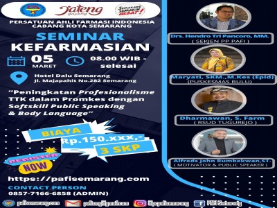 SEMINAR KEFARMASIAN 05 MARET 2023